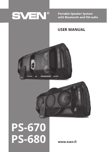 Handleiding Sven PS-680 Luidspreker