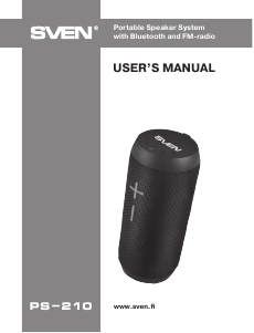 Handleiding Sven PS-210 Luidspreker