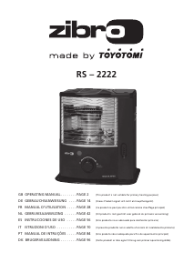 Manuale Zibro RS 2222 Termoventilatore
