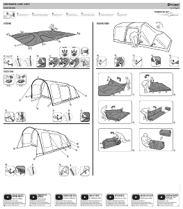 Manual Outwell Hayward Lake 4 Air TC Tent