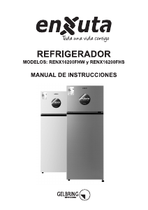 Manual de uso Enxuta RENX16200FHW Frigorífico combinado