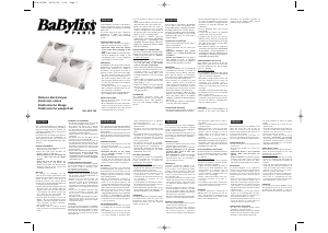 Manual de uso BaByliss 8974E Báscula