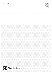 Manuale Electrolux LI1470E Lavatrice