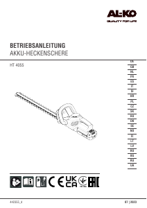 Handleiding AL-KO HT 4055 Heggenschaar