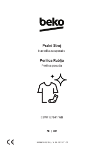 Priručnik BEKO B3WF U7841 WB Stroj za pranje rublja