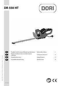 Manual de uso DORI DR 550 HT Tijeras cortasetos