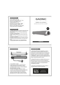 Manual de uso Gadnic BARRSON14 Altavoz