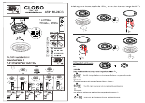 Instrukcja Globo 483110-24DS Lampa