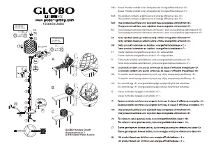 Bedienungsanleitung Globo 15584S4LMDS Leuchte