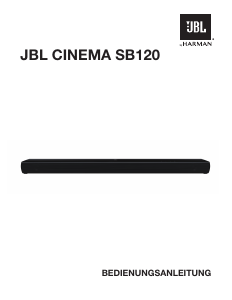 Bedienungsanleitung JBL Cinema SB120 Heimkinosystem
