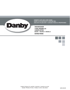 Handleiding Danby DDW621WDB Vaatwasser