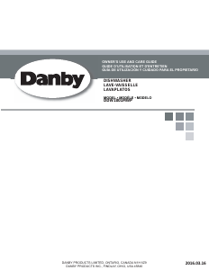 Manual Danby DDW1801MWP Dishwasher