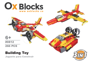 Manual Ox Blocks set 0812 3in1 Vehicles