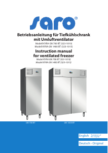 Manual Saro KYRA GN 1400 BT Freezer