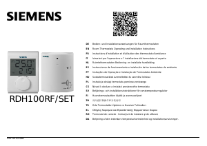 Manual Siemens RDH100RF/SET Thermostat