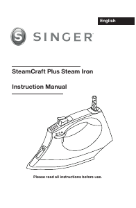 Manuale Singer SteamCraft Plus Ferro da stiro