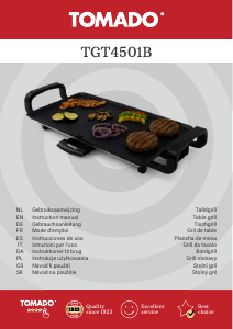 Handleiding Tomado TGT4501B Bakplaat