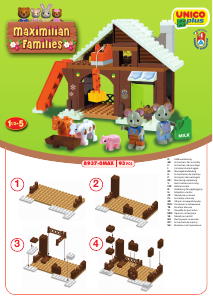 Unicoplus Albero Hotel 8926-0MAX - Set 296 Pezzi Compatibile Con Mattoncini - 8 Personaggi E Accessori - Made In Italy