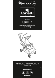 Handleiding Lorelli Quick Kinderwagen