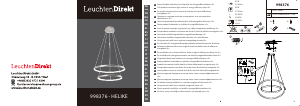 Manual de uso LeuchtenDirekt 998376 Helike Lámpara
