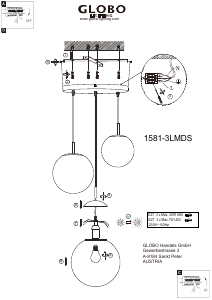 Instrukcja Globo 1581-3LMDS Lampa