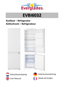 Mode d’emploi Everglades EVBI6032 Réfrigérateur combiné
