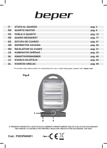 Εγχειρίδιο Beper P203PAN001 Θερμάστρα