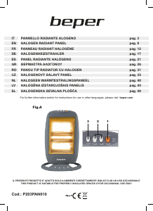 Rokasgrāmata Beper P203PAN010 Sildītājs