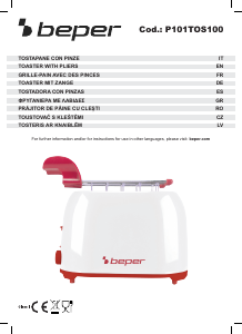 Handleiding Beper P101TOS100 Broodrooster