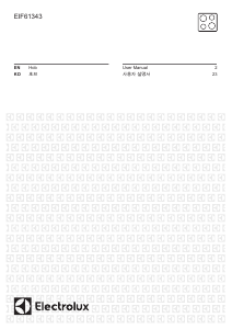 Manual Electrolux EIF61343 Hob