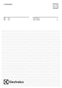 Manual Electrolux LIV63346X Hob
