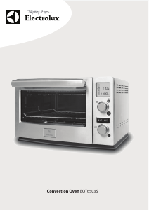Manual Electrolux EOT6503S Oven