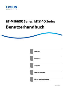 Bedienungsanleitung Epson EcoTank ET-M16600 Multifunktionsdrucker
