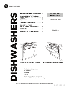 Manual de uso GE GBT632SSMSSEC Lavavajillas
