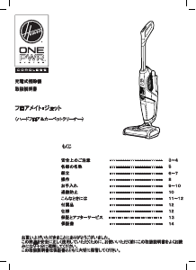 説明書 フーバー BH55200 掃除機