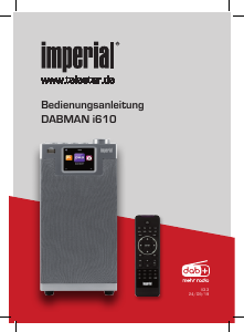 Manual Imperial Dabman i610 Radio