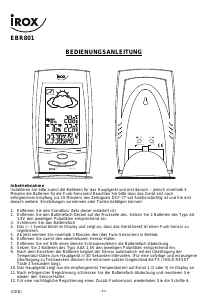 Manuale Irox EBR801 Stazione meteorologica