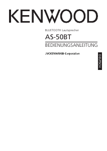 Bedienungsanleitung Kenwood AS-50BT Lautsprecher