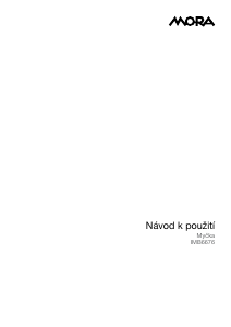 Manuál Mora IMB 6676 Myčka na nádobí