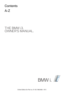 Bruksanvisning BMW i3 (2015)