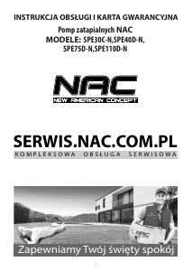 Instrukcja NAC SPE30C-N Pompa ogrodowa