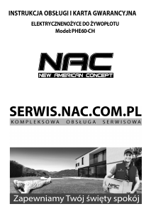 Instrukcja NAC PHE60-CH Nożyce do żywopłotu