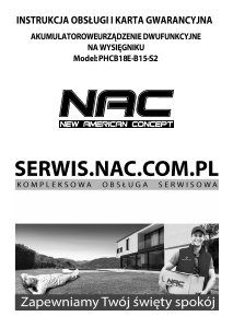 Instrukcja NAC PHCB18E-B15-S2 Nożyce do żywopłotu