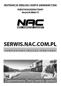 Instrukcja NAC RLM600-FS Kosiarka