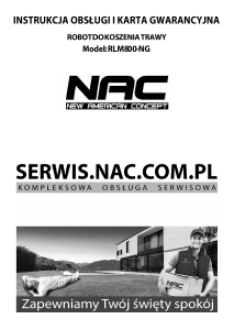 Instrukcja NAC RLM800-NG Kosiarka