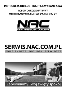 Instrukcja NAC RLM1500-DY Kosiarka