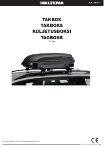 Bruksanvisning Biltema 34-311 Takbox