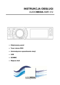 Instrukcja Audiomedia AMR 312 Radio samochodowe