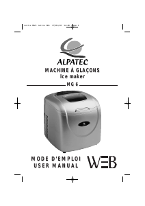 Bruksanvisning Alpatec MG 6 Ismaskin