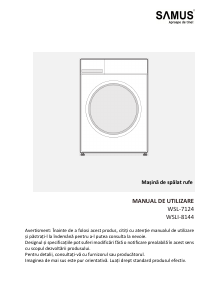 Manual Samus WSLI-8144 Mașină de spălat